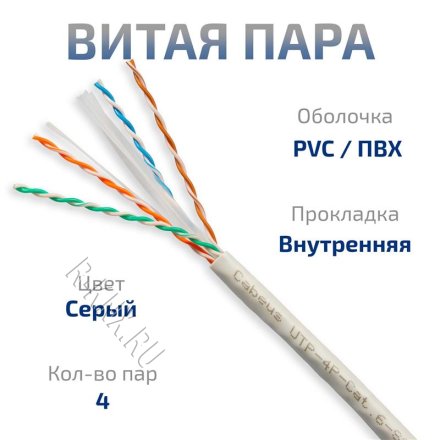 UTP-4P-Cat.6-SOLID-GY