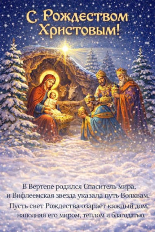 С Рождеством Христовым!